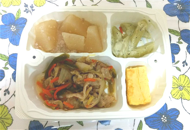 豚肉と玉葱の味噌炒め弁当