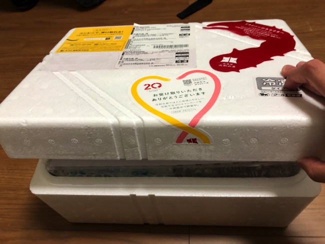 北釧水産カニ配送箱を開封!